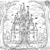 Spooky Castle Coloring Pages