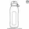 Sports Water Bottle Coloring Pages