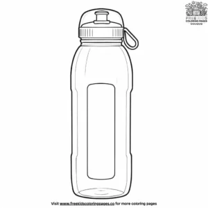 Sports Water Bottle Coloring Pages