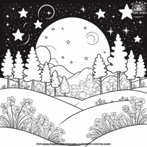 Star dream coloring pages