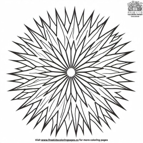 Starburst coloring pages