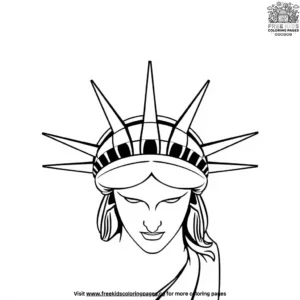 Statue of Liberty Crown Coloring Pages