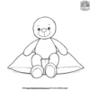 Stuffed Doll on a Pillow Coloring Pages