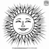 Sun Beams Coloring Pages