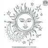 Sun and Moon Coloring Pages