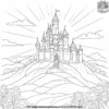 Sun on a Castle Tower Coloring Pages