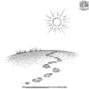 Sun with Footprints Coloring Pages