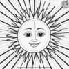 Sun with a Smiley Face Coloring Pages