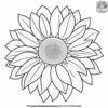 Sunflower Outline Coloring Pages