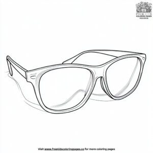 Sunglasses Coloring Pages