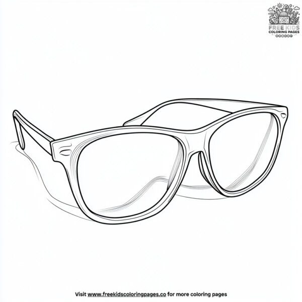 Sunglasses coloring pages