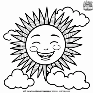 Sunny Day Joy Coloring Pages