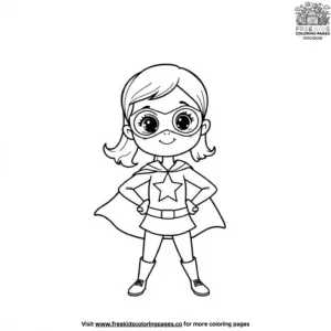 Superhero girl coloring pages