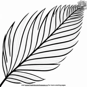 Swaying Palm Leaf Zentangle Coloring Pages