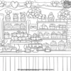 Sweet Shop Coloring Pages