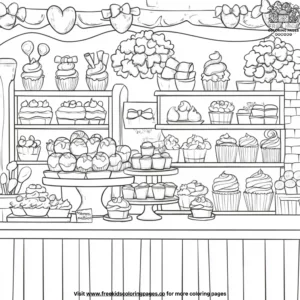 Sweet Shop Coloring Pages