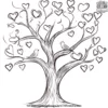 Sweetheart Tree with Love Birds Coloring Pages