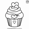 Sweetheart's Cupcake Coloring Pages