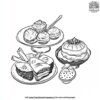 Sweets and Desserts for Ramadan Coloring Pages