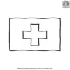 Swiss Flag Coloring Pages