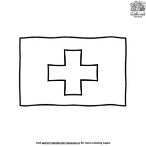 Swiss Flag Coloring Pages