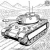 Tank Tracks Coloring Pages