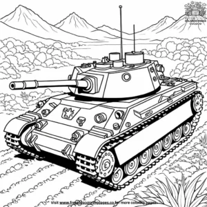 Tank Tracks Coloring Pages