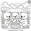 Teddy Bear Picnic Coloring Pages