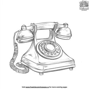 Telephone Coloring Pages