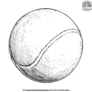 Tennis Ball Coloring Pages