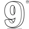 The Number Nine Block Coloring Pages