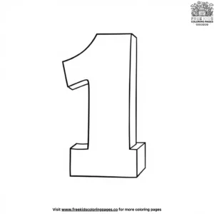 The Number One Block Coloring Pages