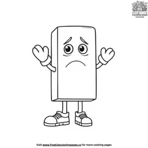 The Sad Number Block Coloring Pages