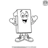 The Surprised Number Block Coloring Pages