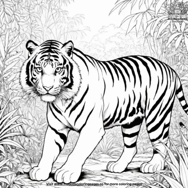 Tiger spirit coloring pages