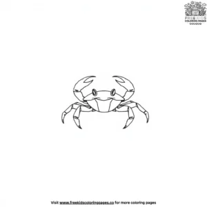 Tiny Crab Coloring Pages