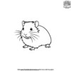 Tiny Hamster Coloring Pages