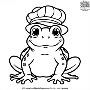 Toad in a Hat Coloring Pages