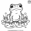 Toad in a Puddle Coloring Pages