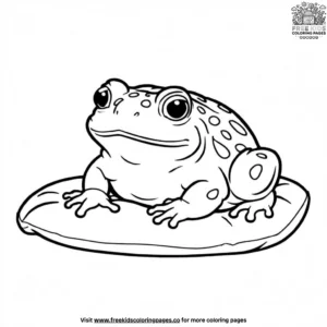 Toad on a Pillow Coloring Pages