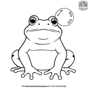 Toad with a Bubble Coloring Pages