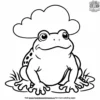 Toad with a Cloud Coloring Pages