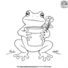 Toad with a Flower Pot Coloring Pages