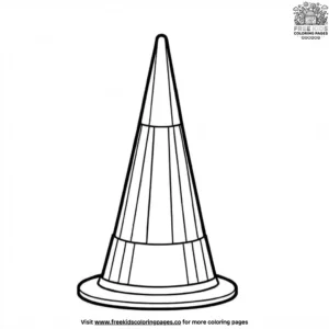 Traffic Cone Coloring Pages