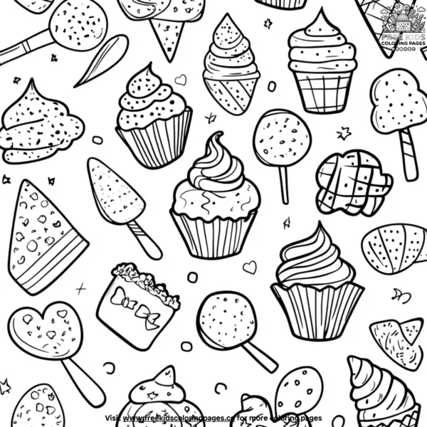 Treat time coloring pages