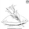 Tulip on a Soft Pillow Coloring Pages