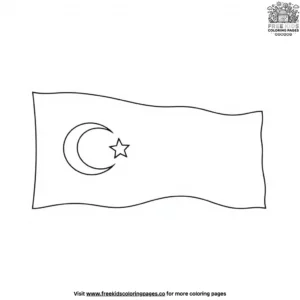 Turkey Flag Coloring Pages