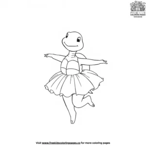 Tutu Turtles Coloring Pages