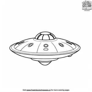 UFO Flying Saucer Coloring Pages