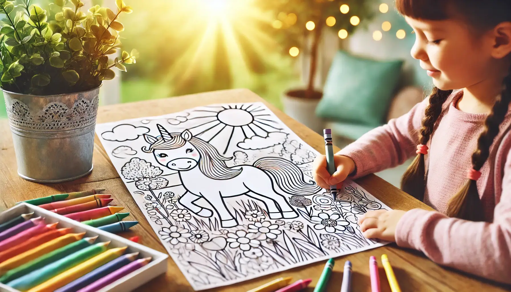 Unicorn coloring pages tag image